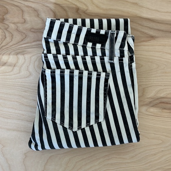 PAIGE Denim Jeans in Railroad Stripe - Picture 5 of 5